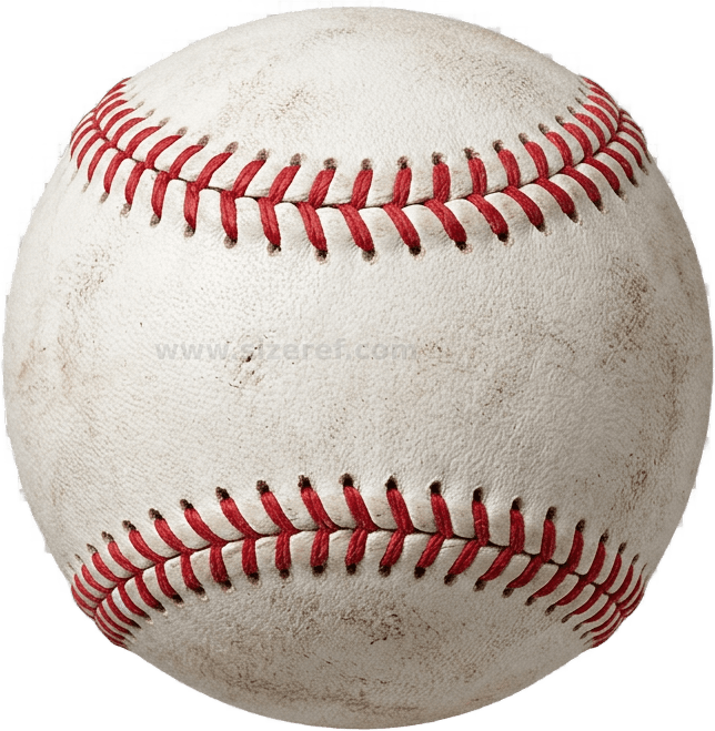 Baseball size - 7.4 cm dimensions