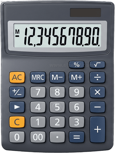 Calculator size