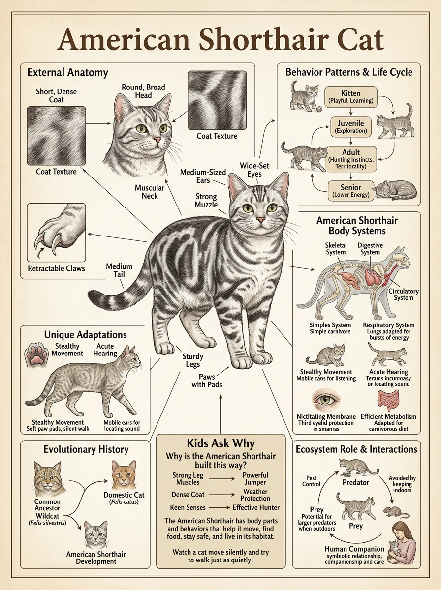 American Shorthair reviewed scientific diagram