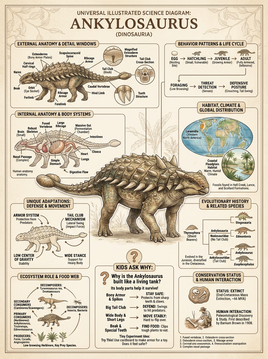 Ankylosaurus reviewed scientific diagram