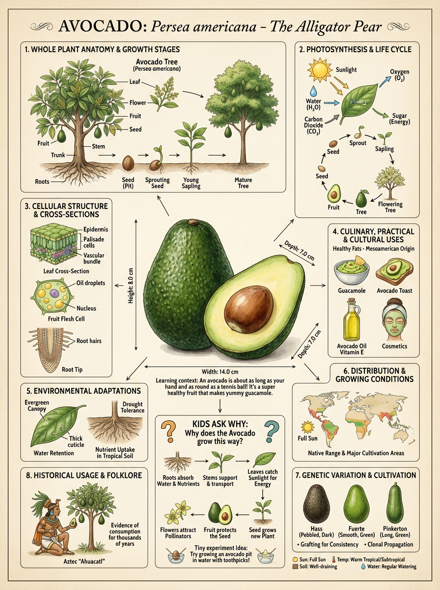 Avocado reviewed scientific diagram