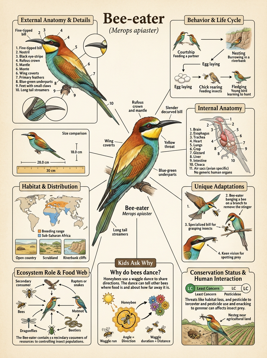 Bee-eater reviewed scientific diagram