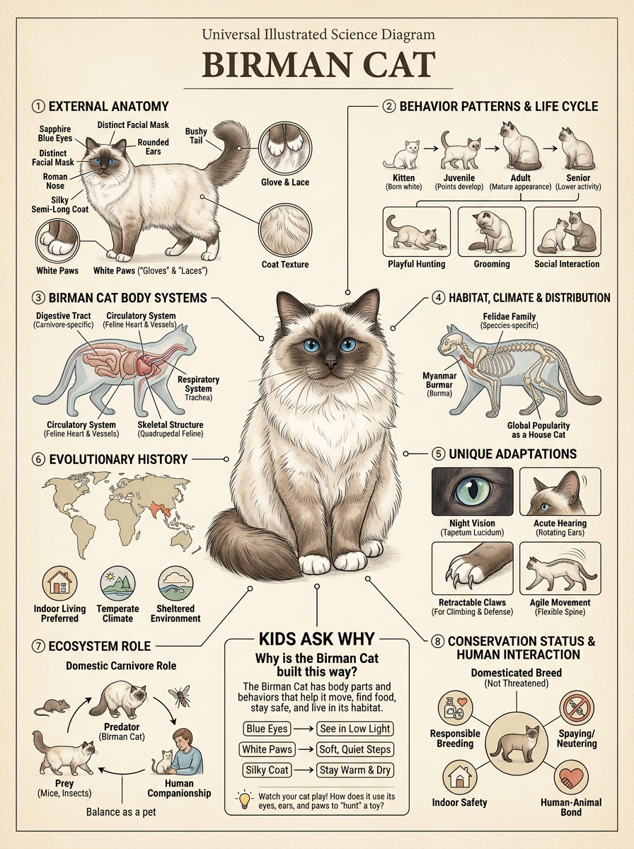 Birman Cat reviewed scientific diagram