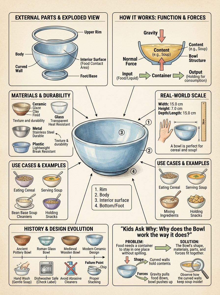 Bowl reviewed scientific diagram