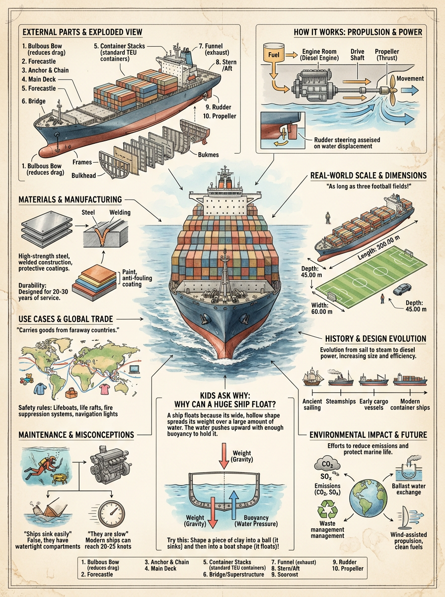 cargo ship reviewed scientific diagram