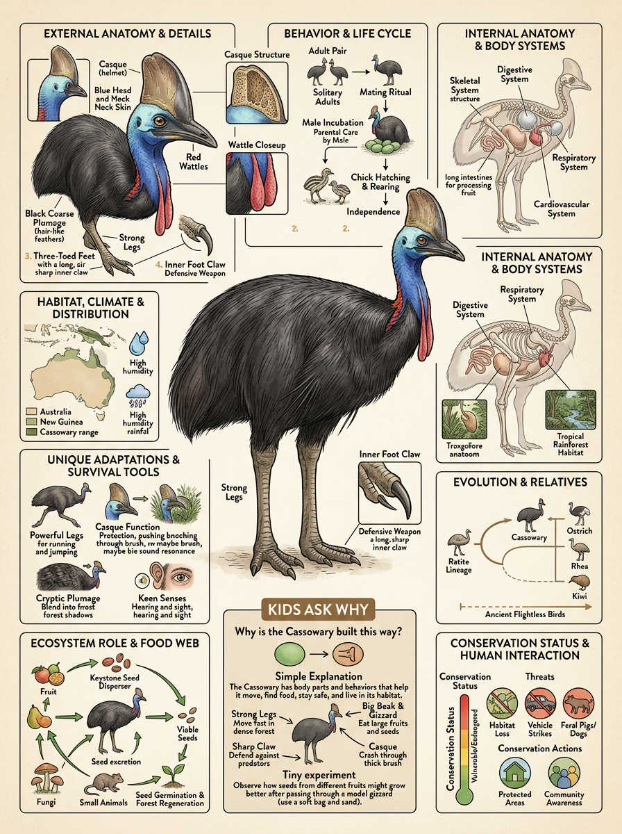 Cassowary reviewed scientific diagram