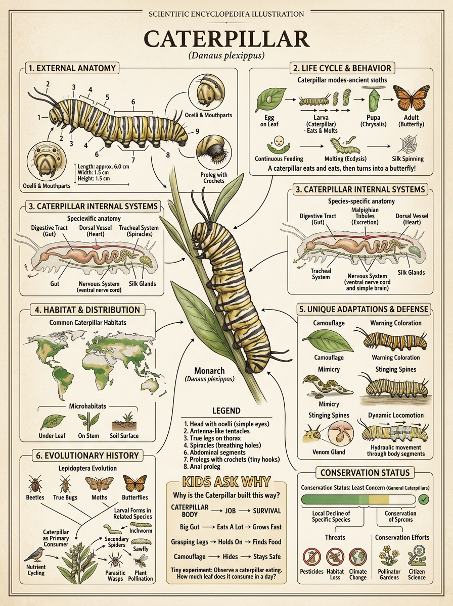 Caterpillar reviewed scientific diagram poster