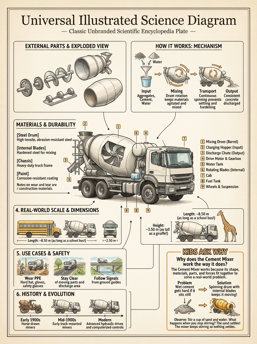Cement Mixer reviewed scientific diagram