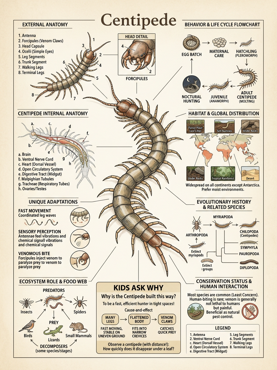 Centipede reviewed scientific diagram