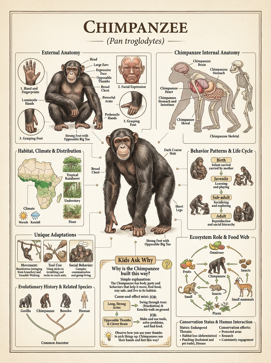 Chimpanzee reviewed scientific diagram