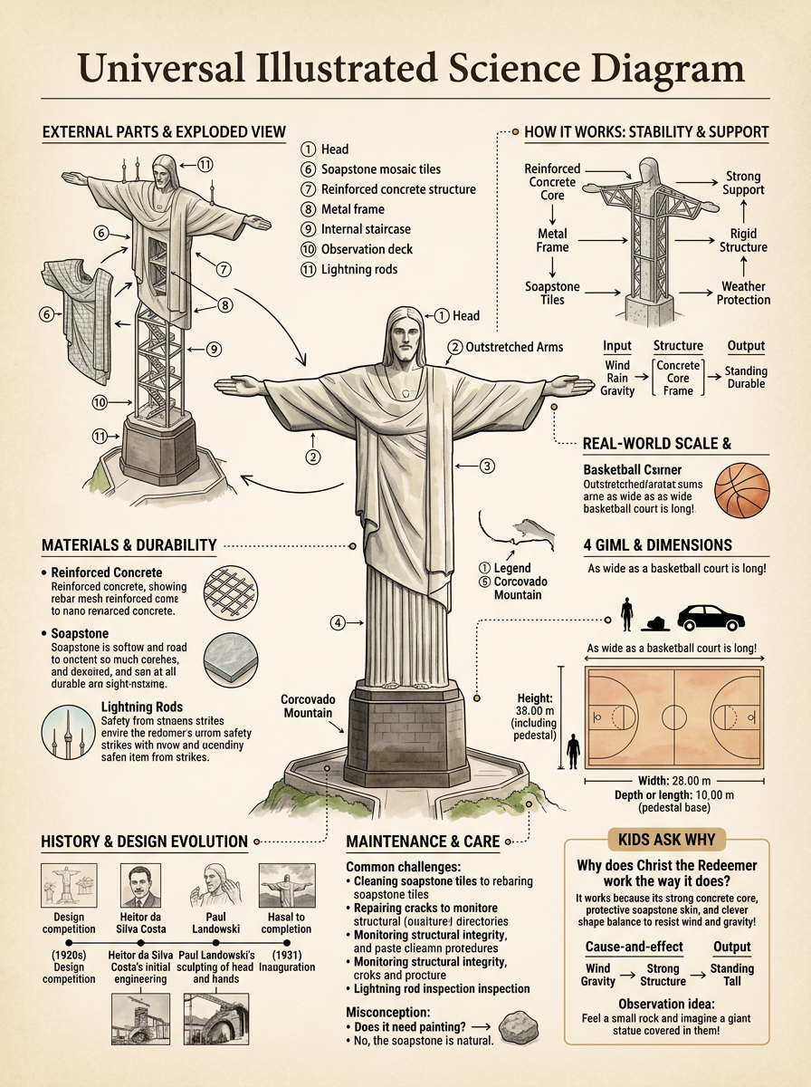 Christ the Redeemer reviewed scientific diagram