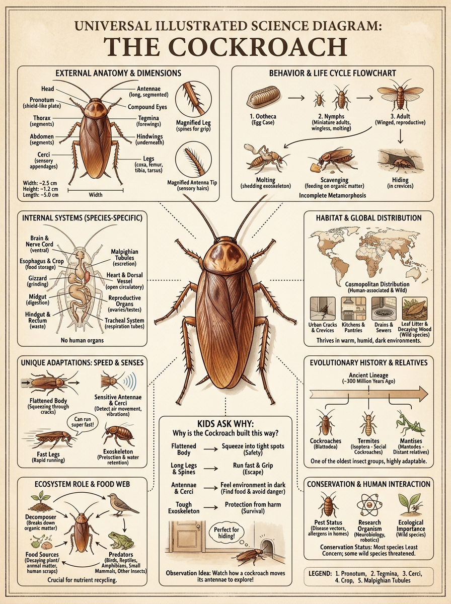 Cockroach reviewed scientific diagram