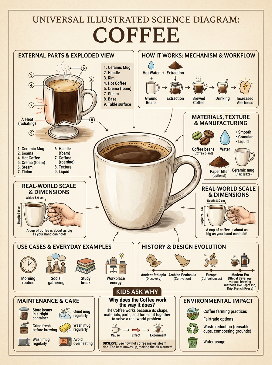 Coffee reviewed scientific diagram