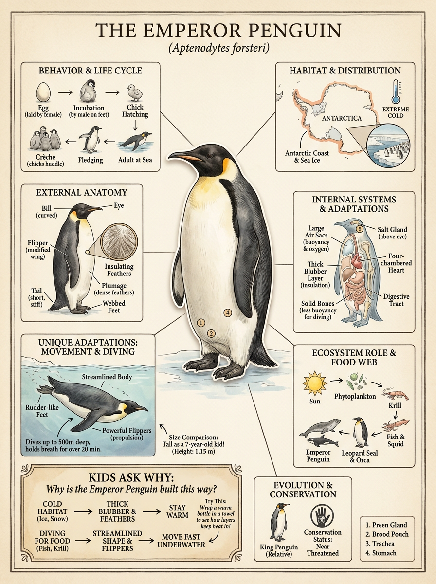 Emperor Penguin reviewed scientific diagram