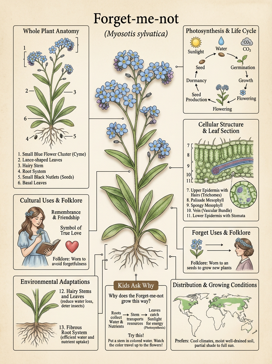Forget-me-not reviewed scientific diagram