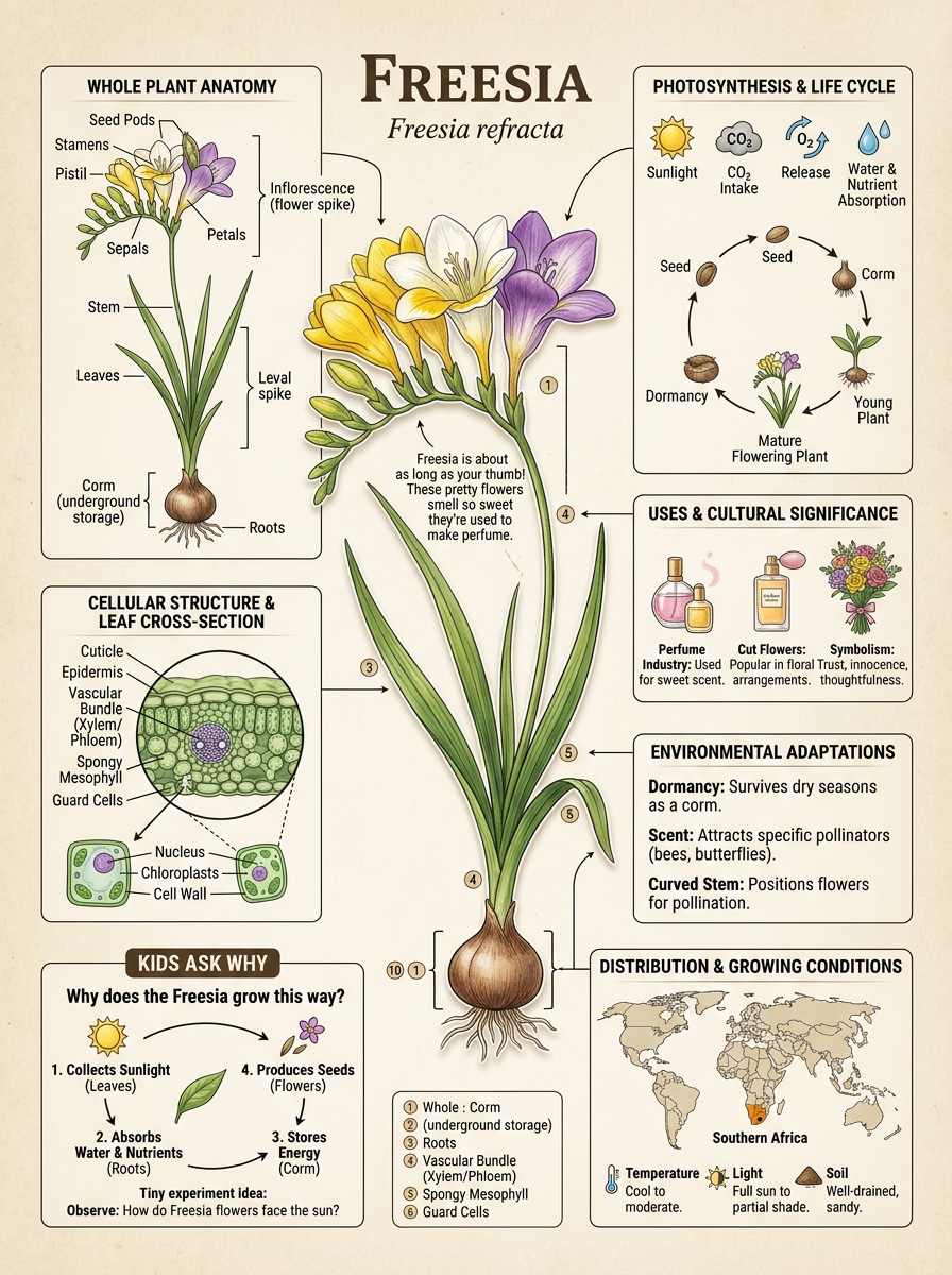 Freesia reviewed scientific diagram