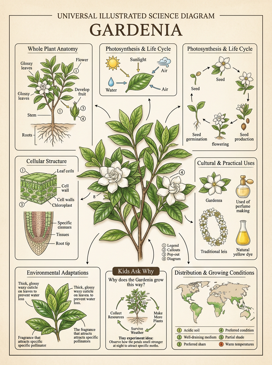 Gardenia reviewed scientific diagram
