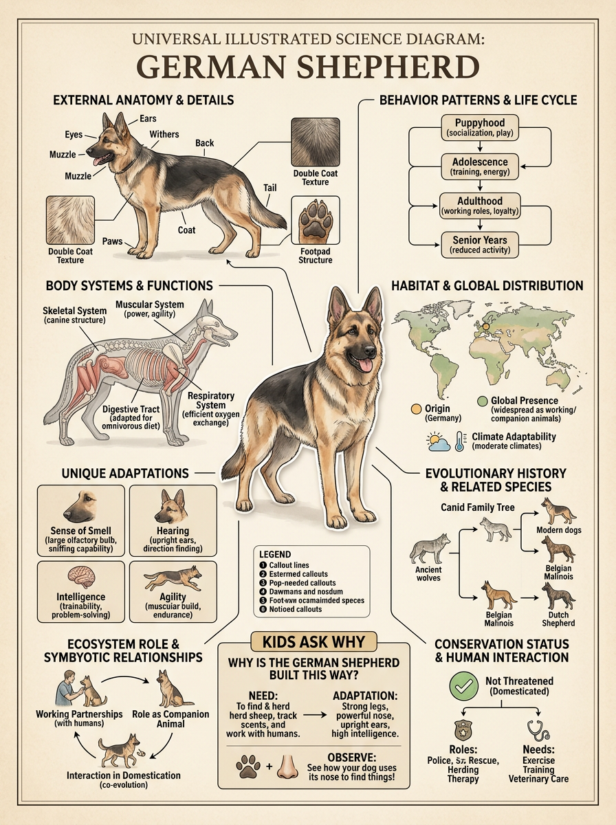 German Shepherd reviewed scientific diagram