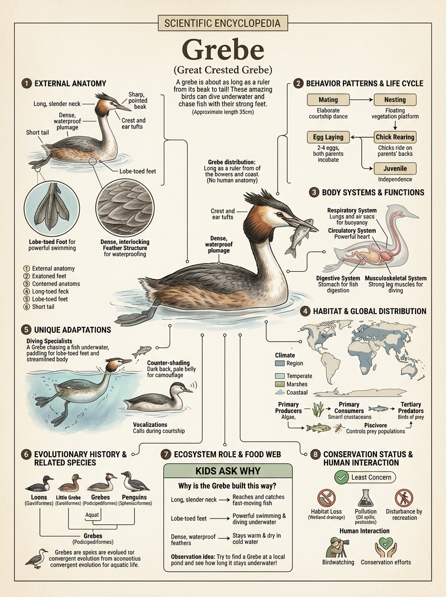 Grebe reviewed scientific diagram