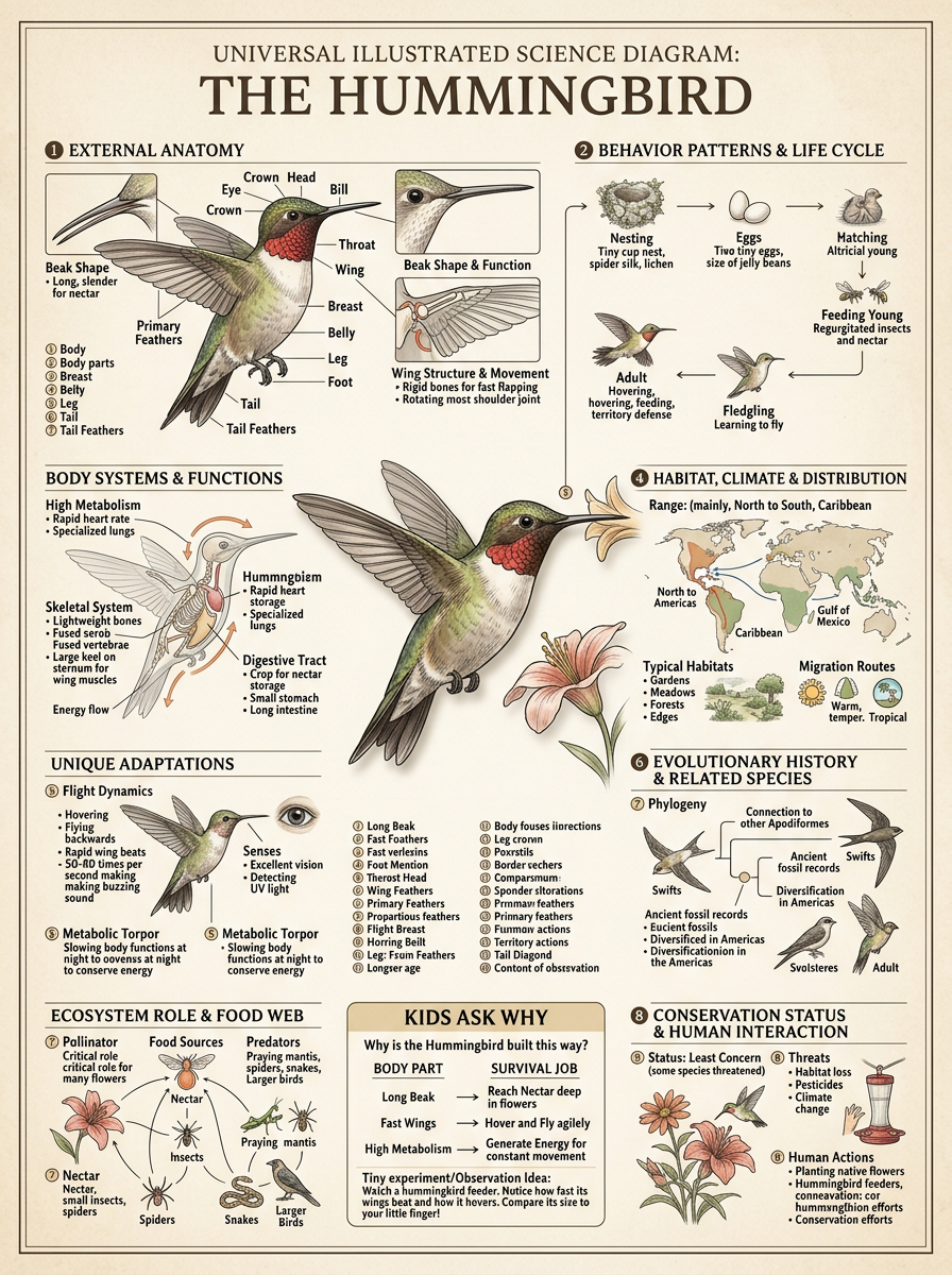 Hummingbird reviewed scientific diagram