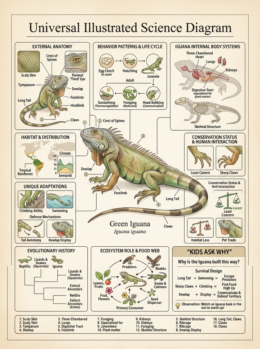Iguana reviewed scientific diagram