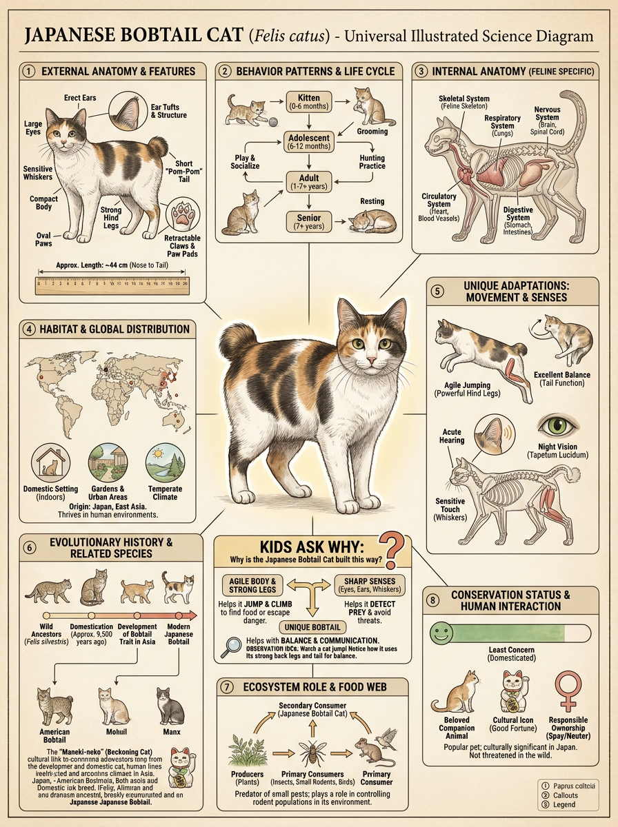 Japanese Bobtail Cat reviewed scientific diagram