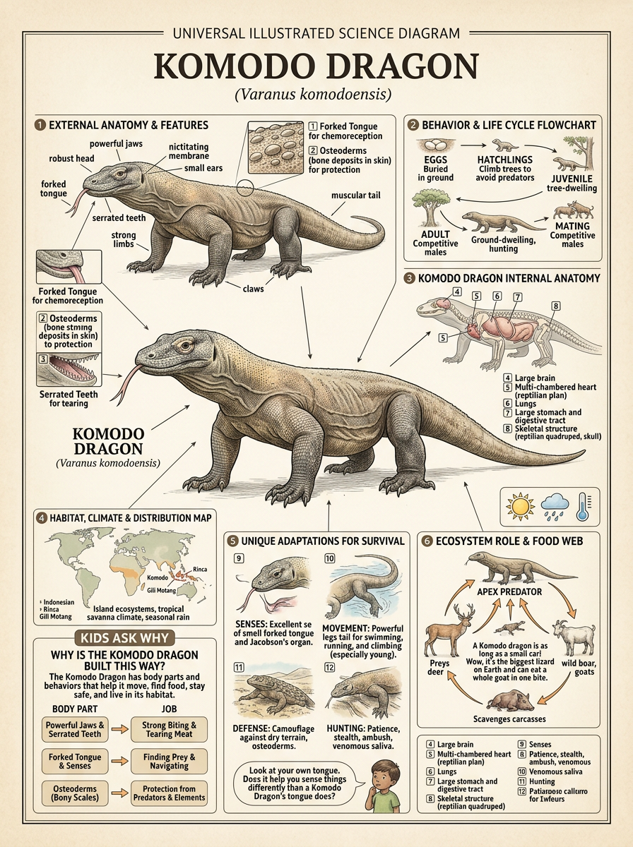 Komodo Dragon reviewed scientific diagram