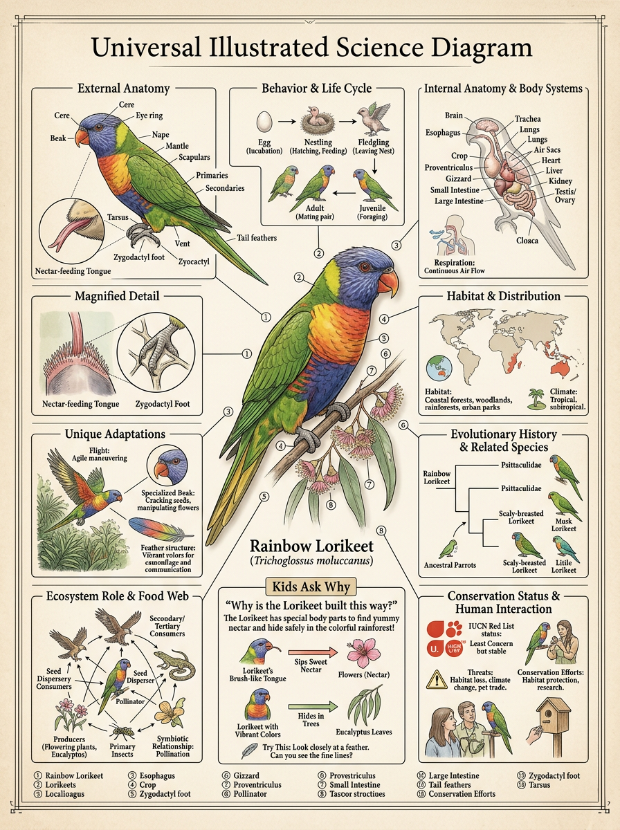 Lorikeet reviewed scientific diagram