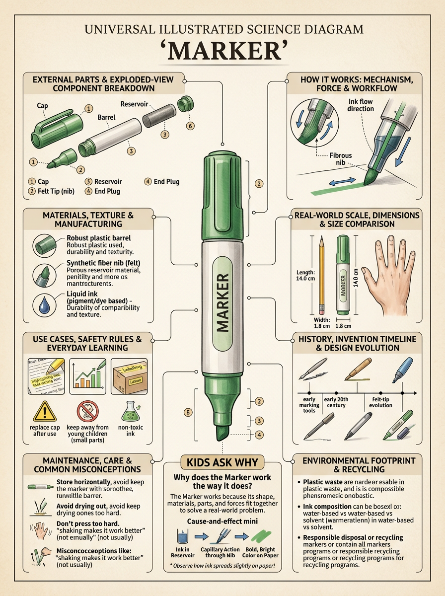 Marker reviewed scientific diagram