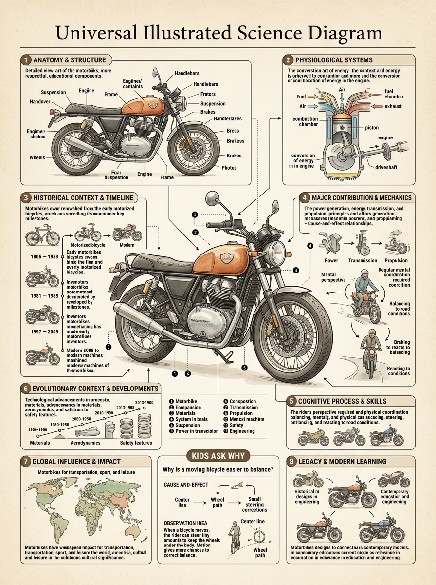 Motorbike reviewed scientific diagram