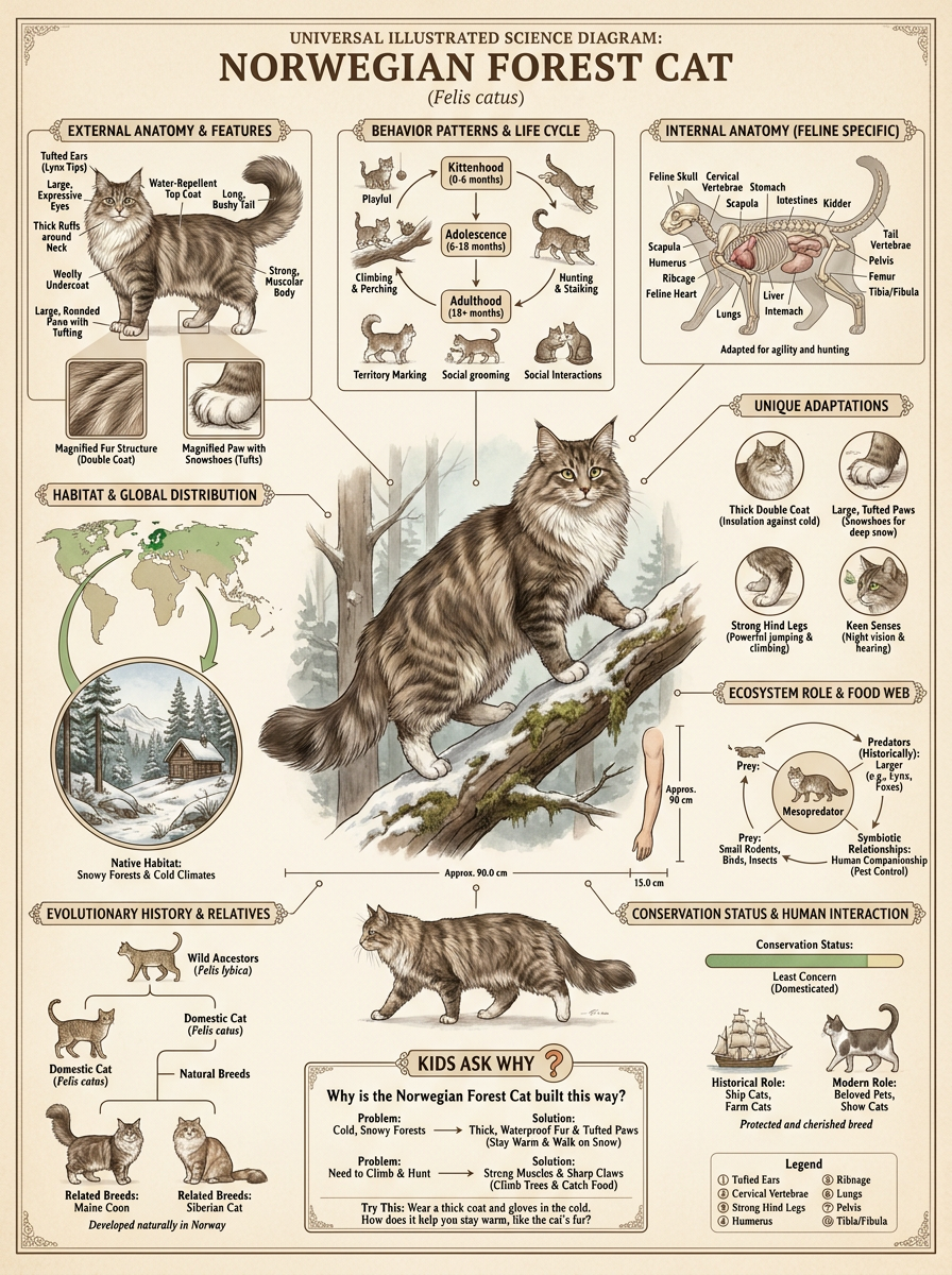 Norwegian Forest Cat reviewed scientific diagram