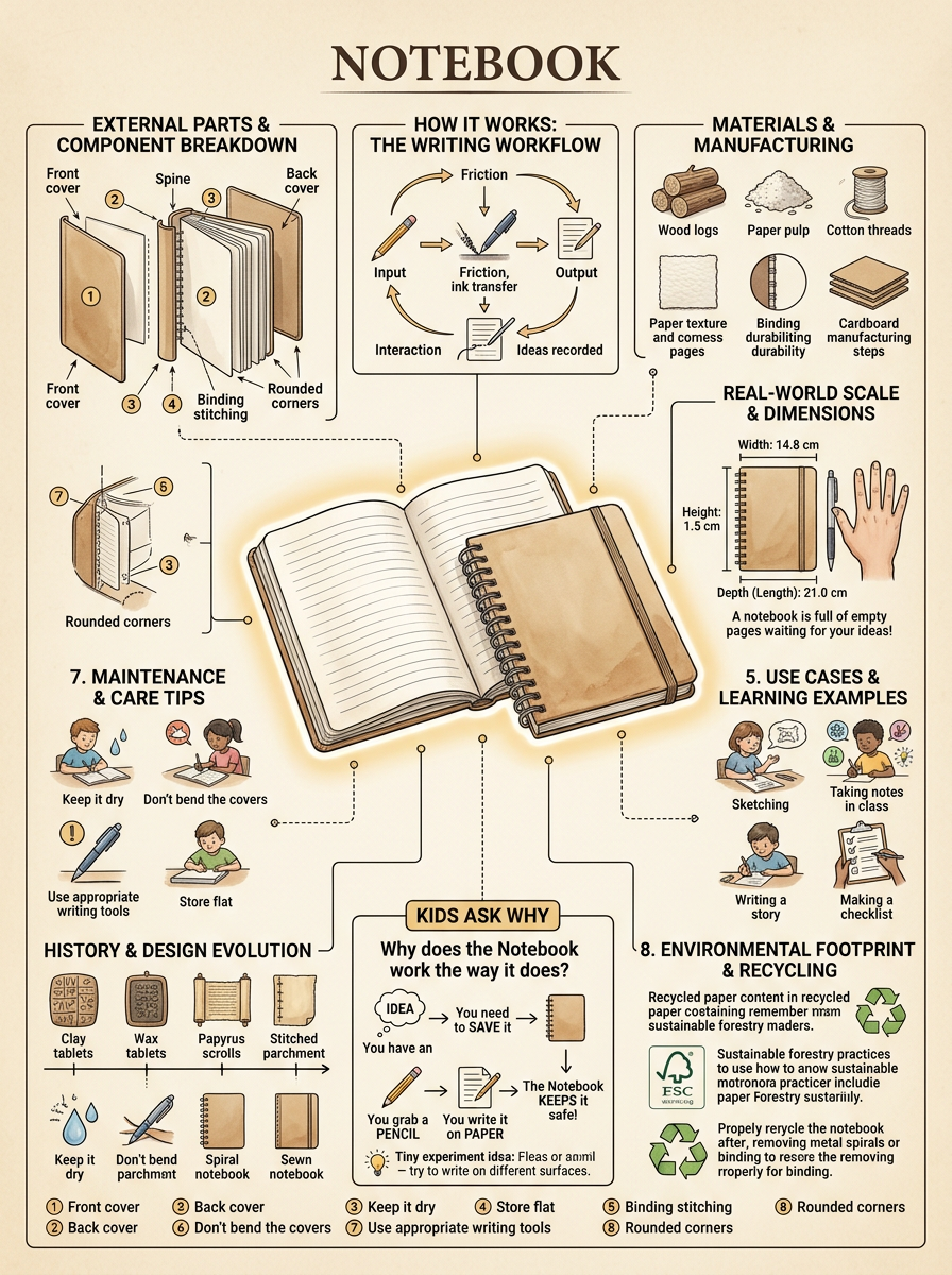 Notebook reviewed scientific diagram