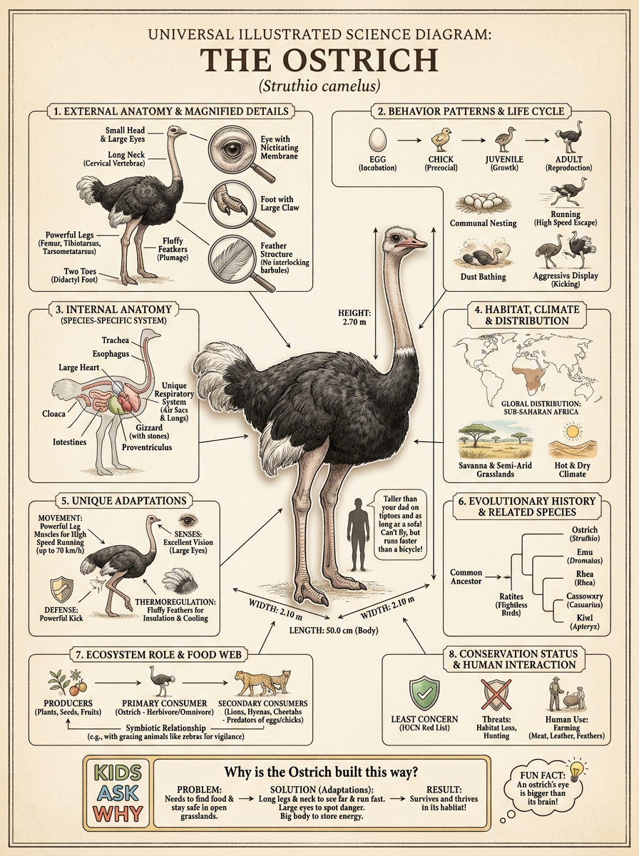 Ostrich reviewed scientific diagram