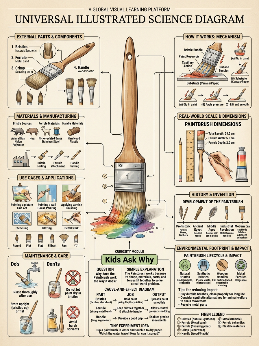Paintbrush reviewed scientific diagram