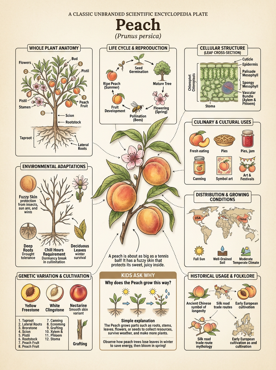 Peach reviewed scientific diagram