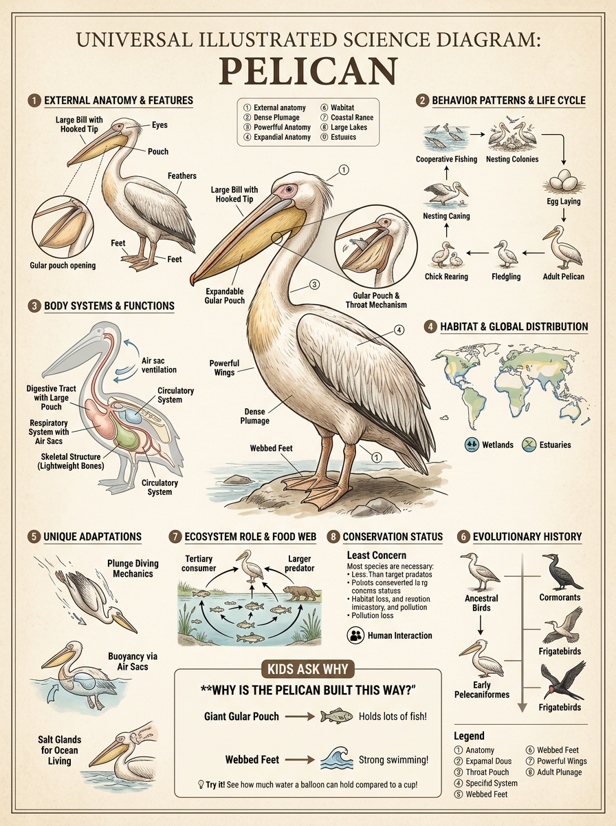 Pelican reviewed scientific diagram