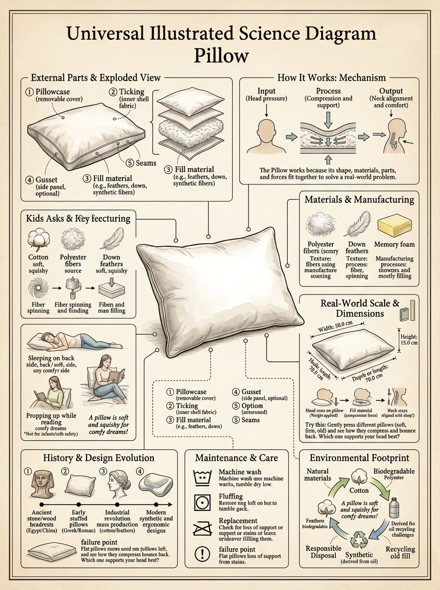 Pillow reviewed scientific diagram