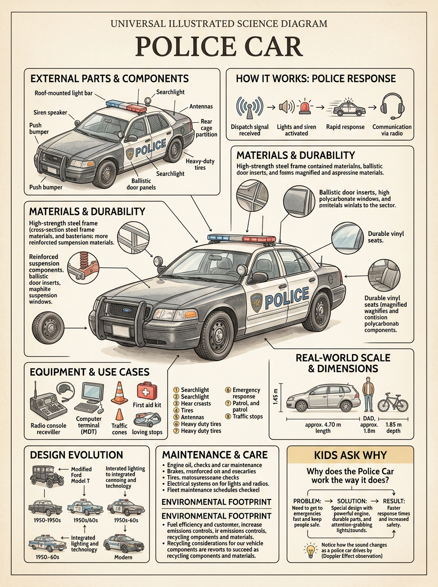 Police Car reviewed scientific diagram