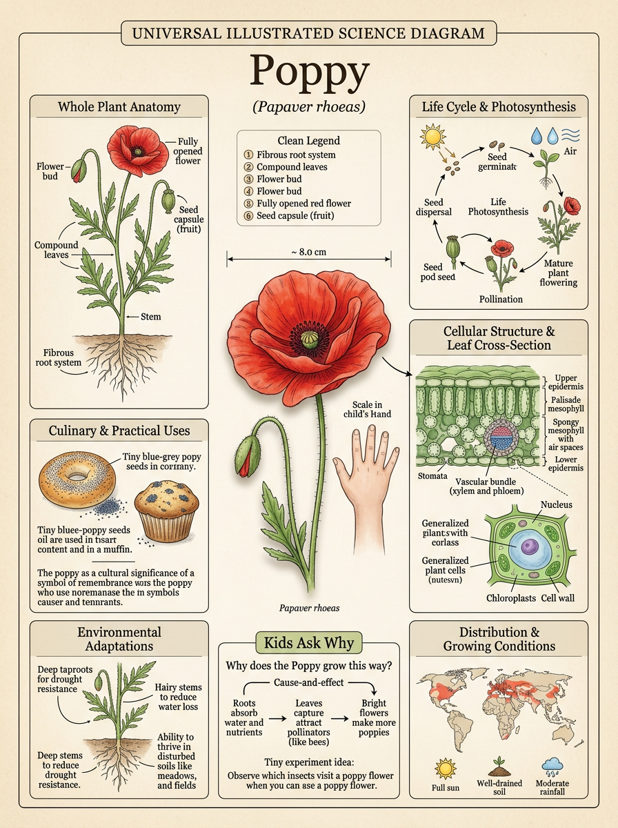 Poppy reviewed scientific diagram