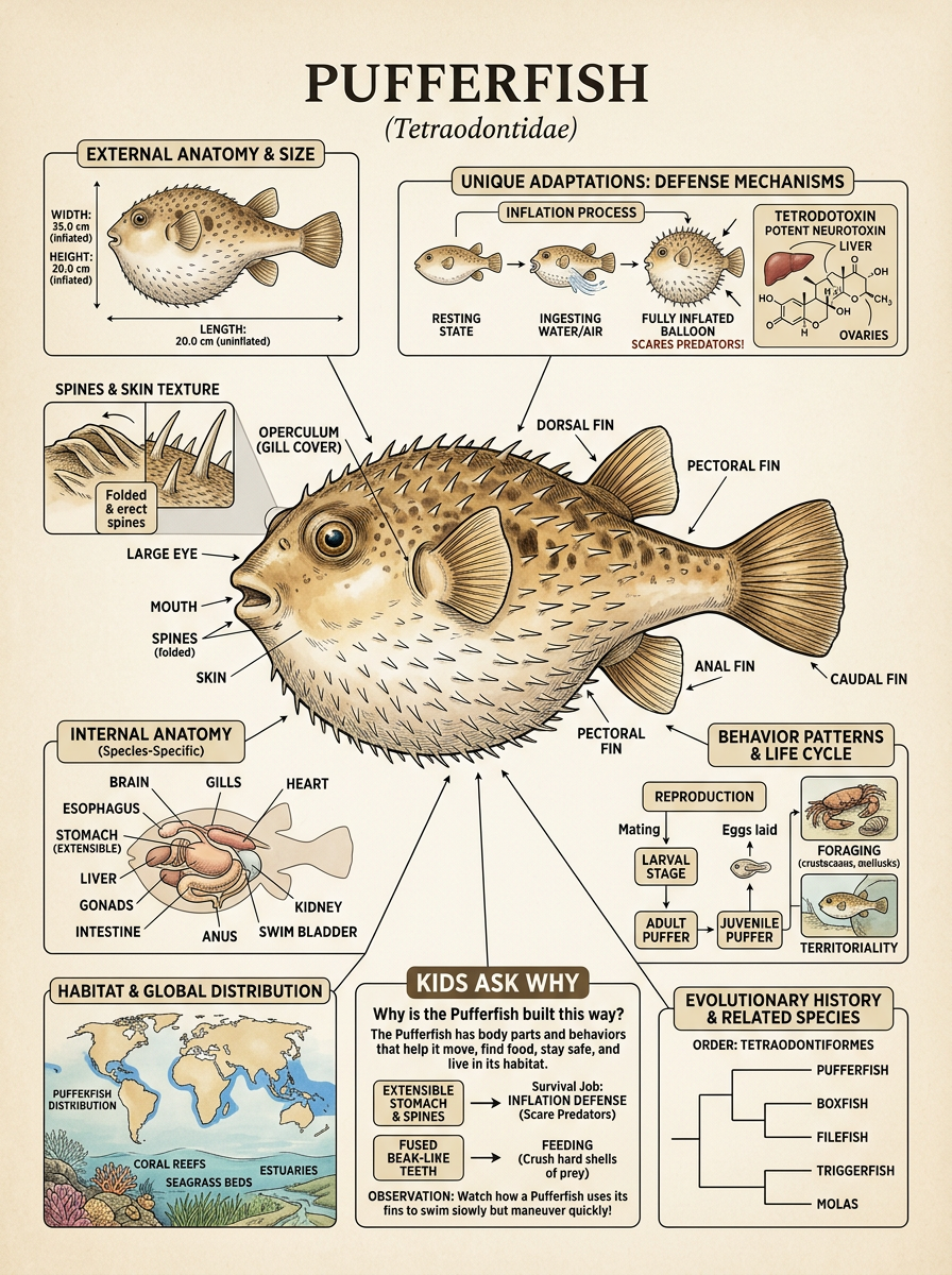 Pufferfish reviewed scientific diagram