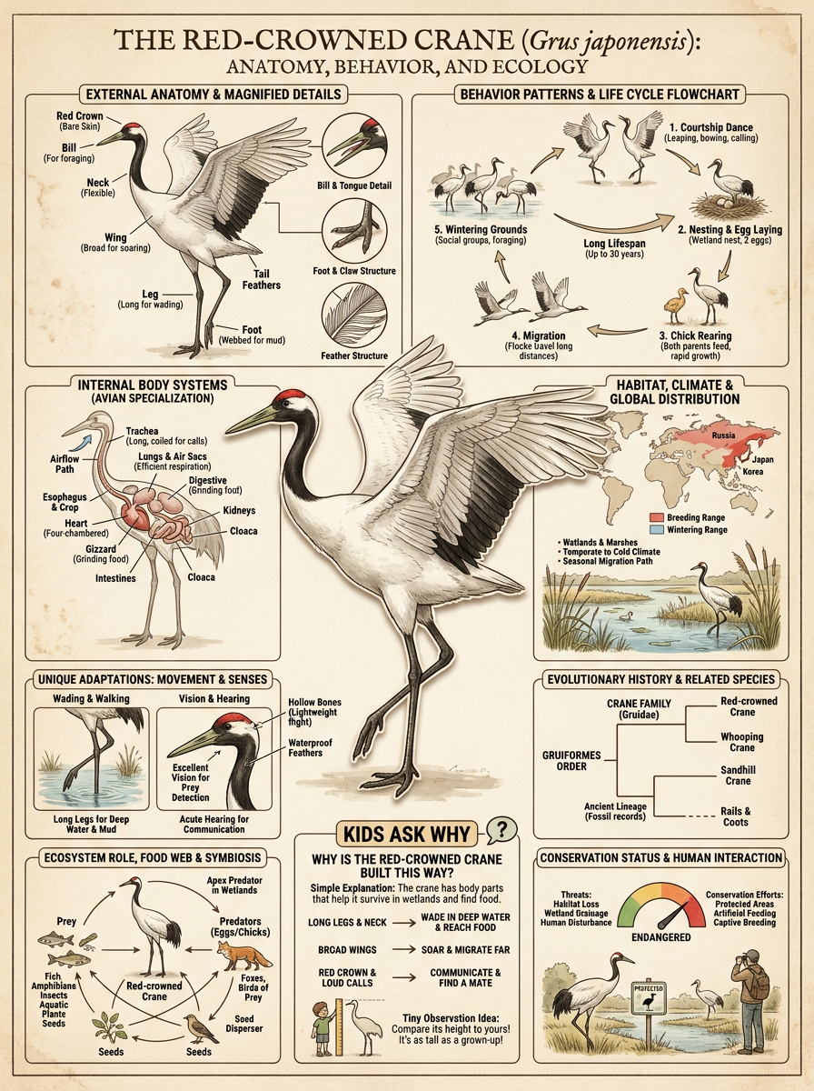 Red-crowned Crane reviewed scientific diagram