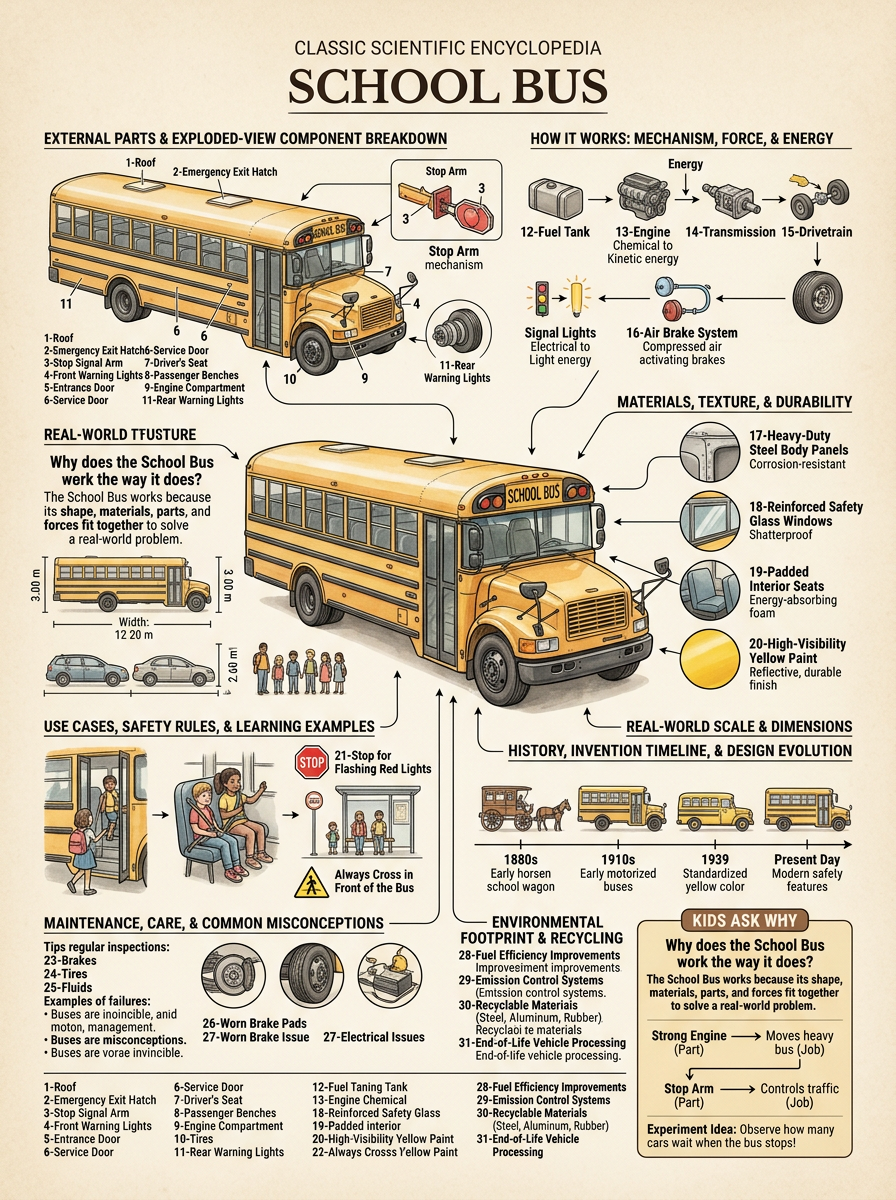 School Bus reviewed scientific diagram