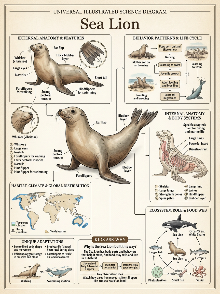 Sea Lion reviewed scientific diagram