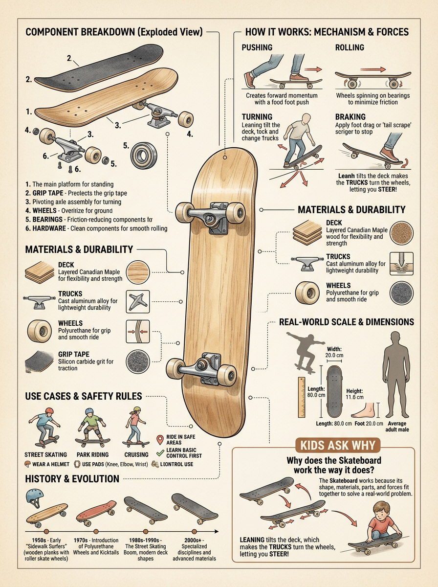 Skateboard reviewed scientific diagram