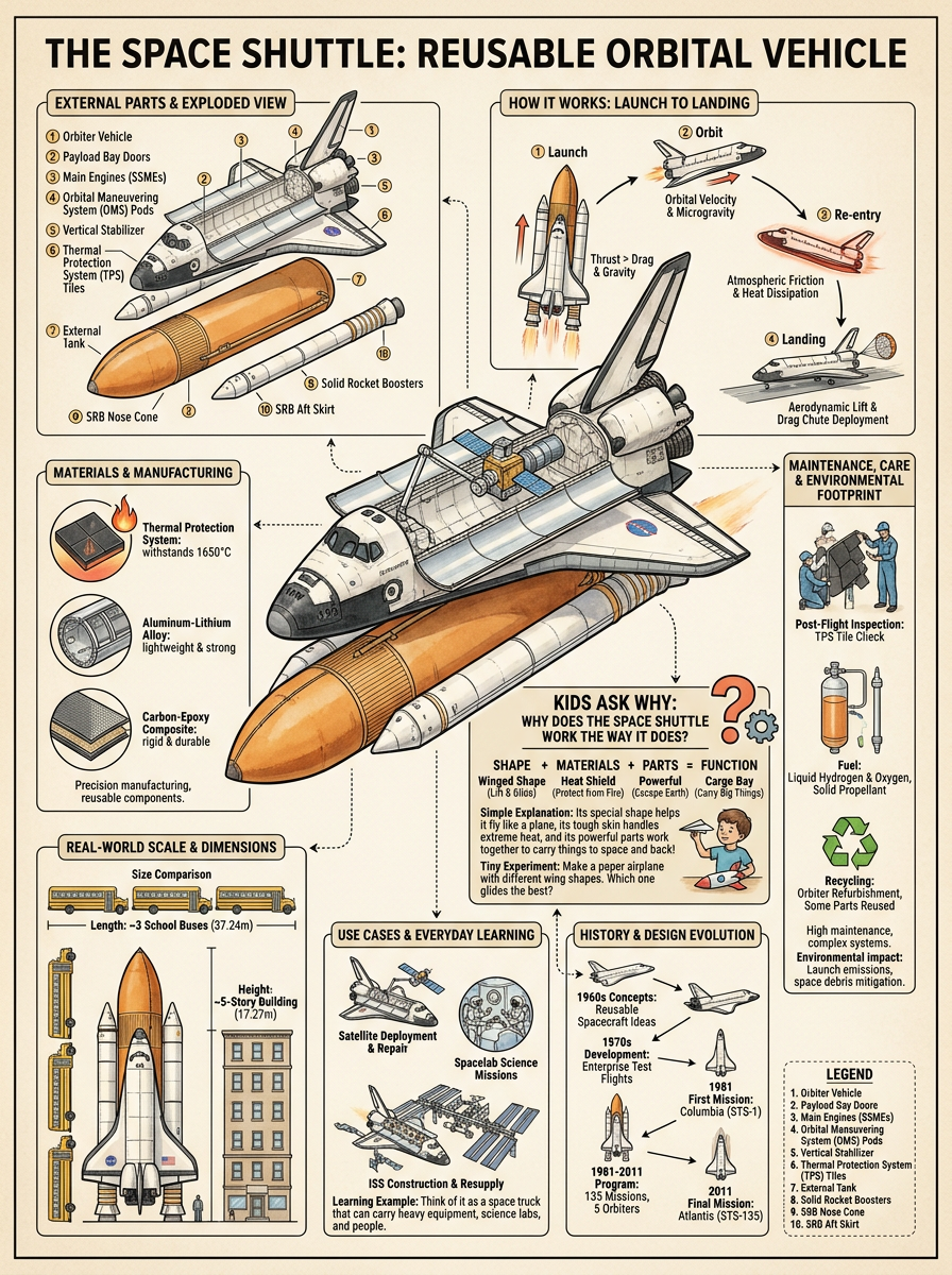 Space Shuttle reviewed scientific diagram