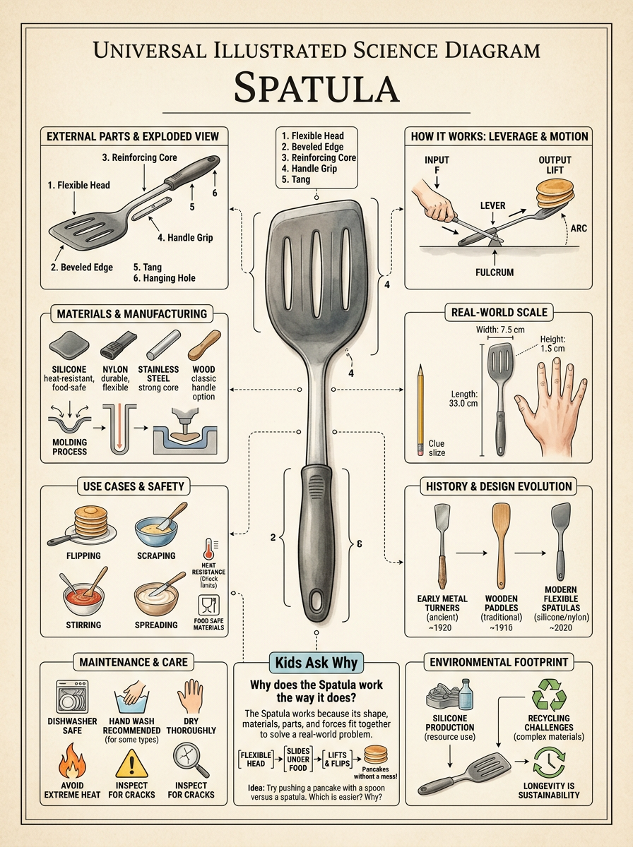 Spatula reviewed scientific diagram