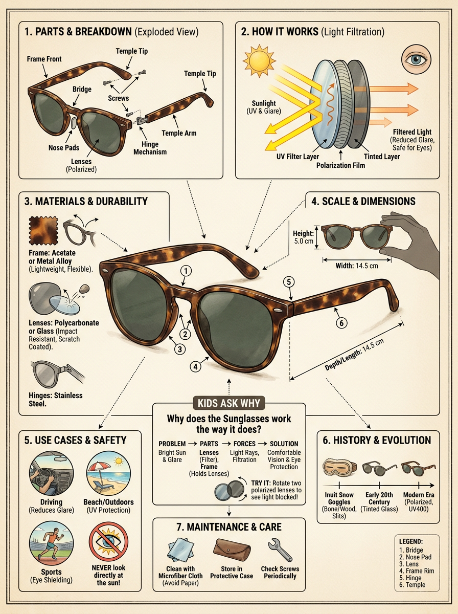 Sunglasses reviewed scientific diagram