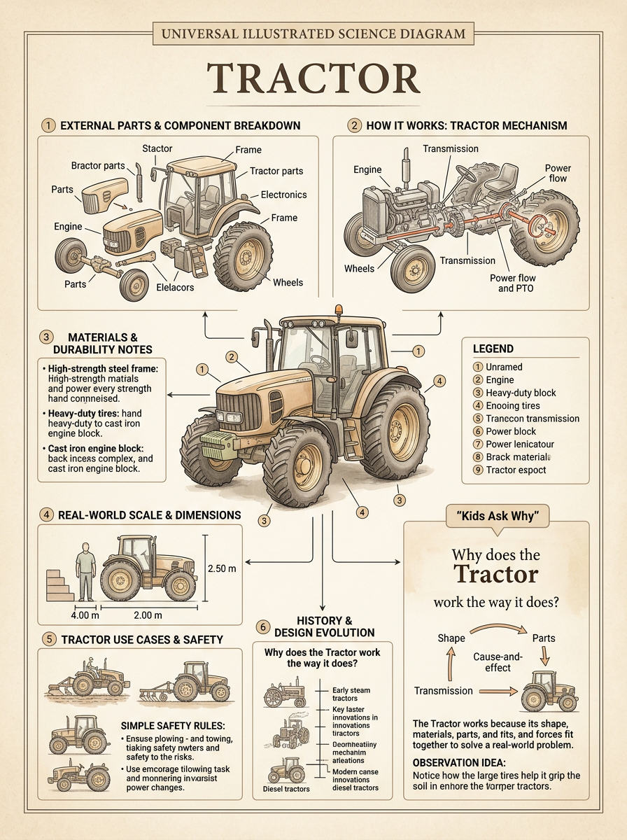 Tractor reviewed scientific diagram