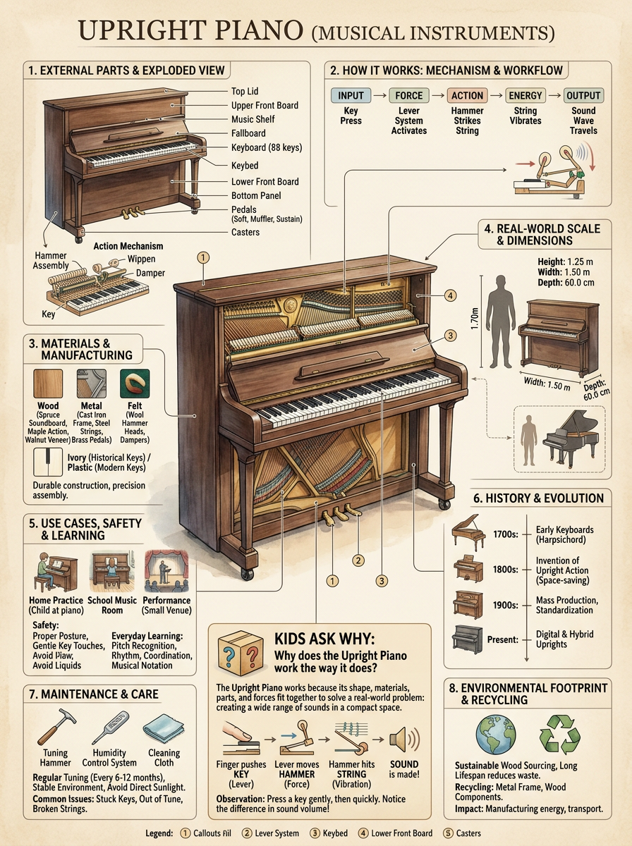 Upright Piano reviewed scientific diagram