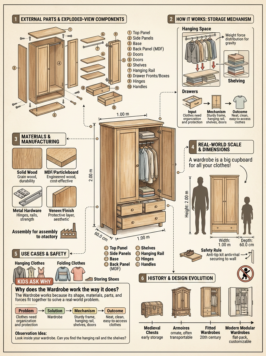 Wardrobe reviewed scientific diagram